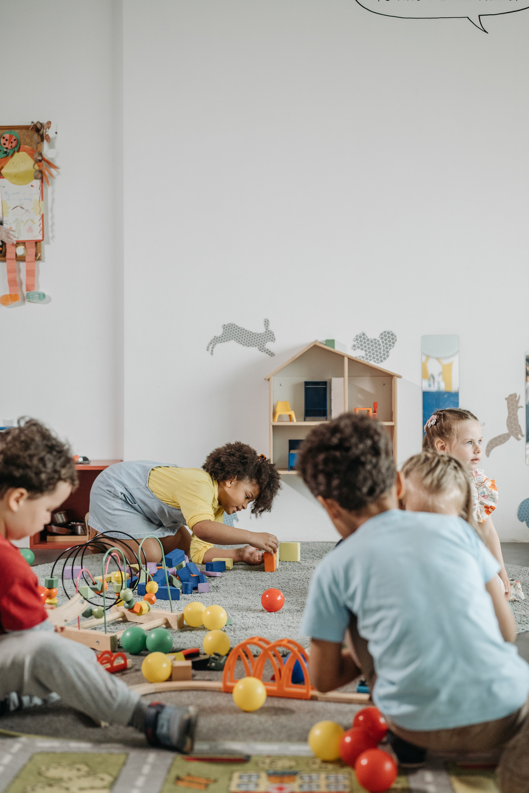 Children Playing on the Floor